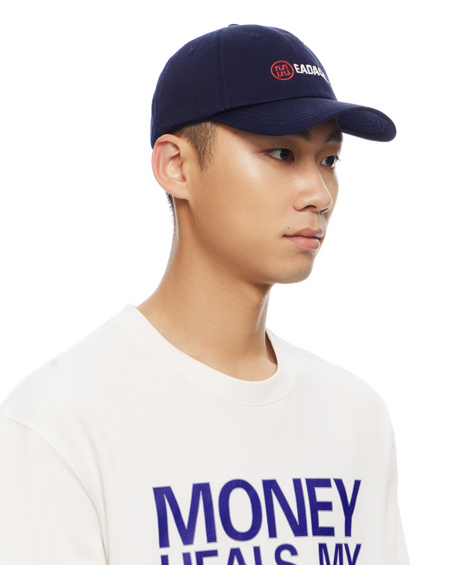 H LOGO EMBROIDERED BASEBALL CAP