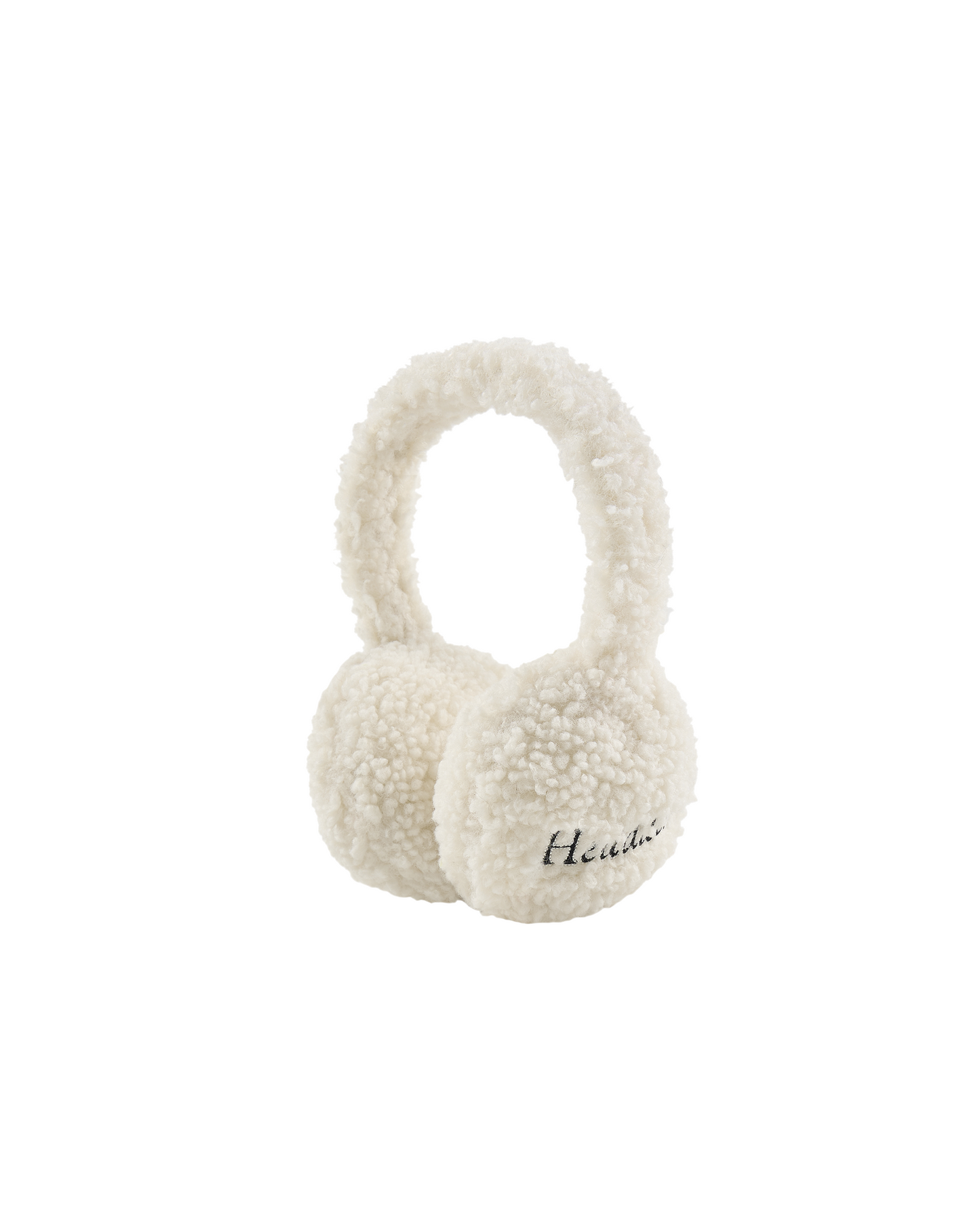 ‘SHUT UP PLEASE’ EMBROIDERED FUR EAR MUFFS