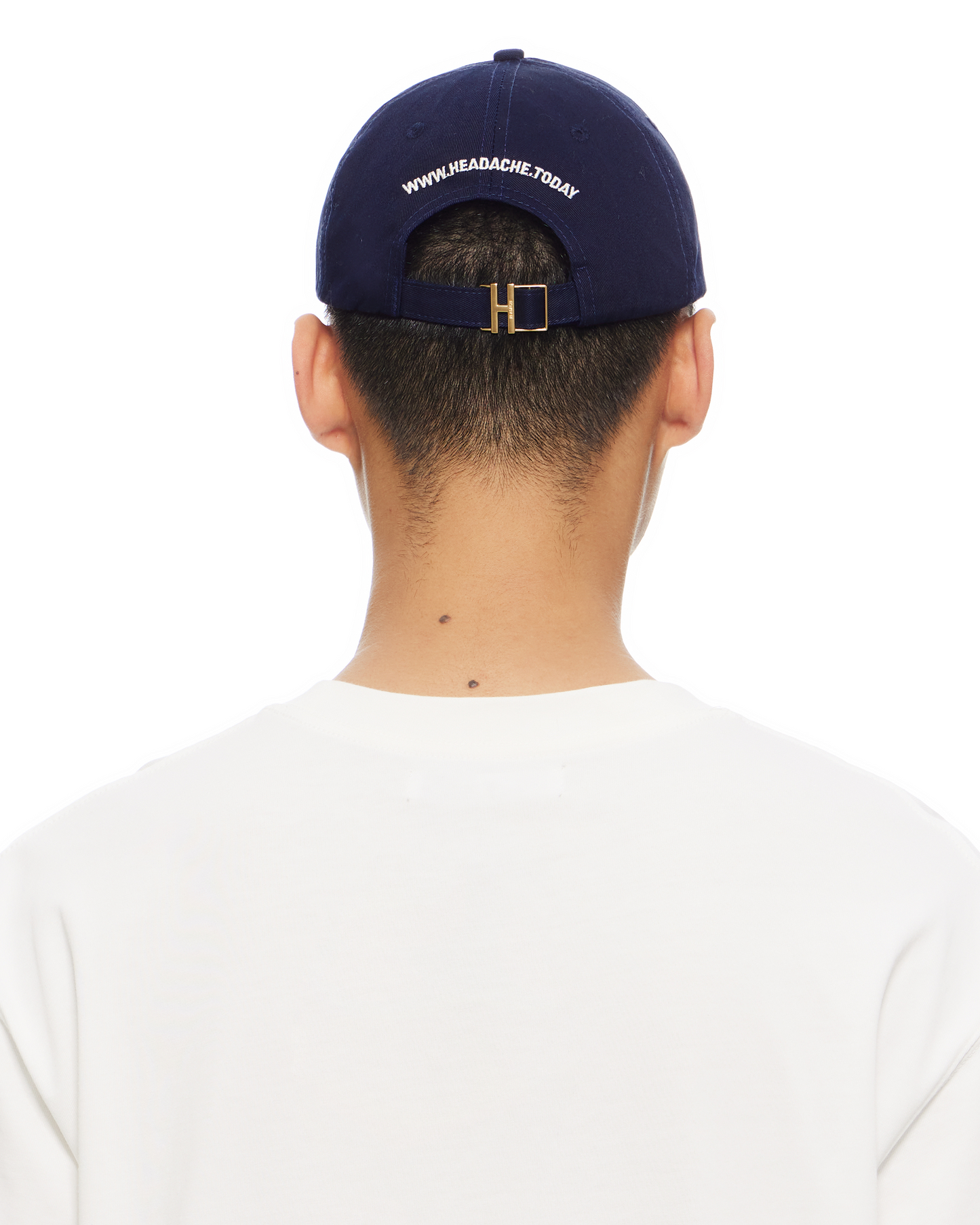 H LOGO EMBROIDERED BASEBALL CAP