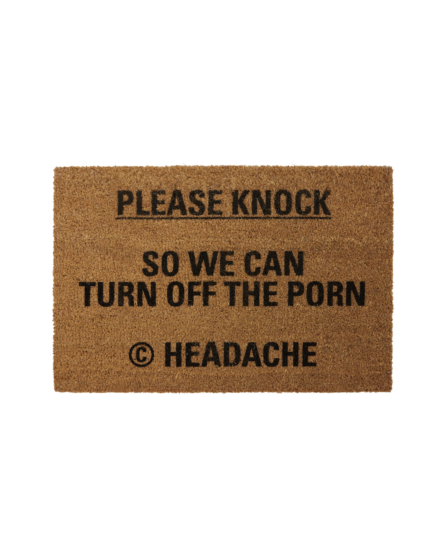 ‘PLEASE KNOCK’ PRINTED DOORMAT