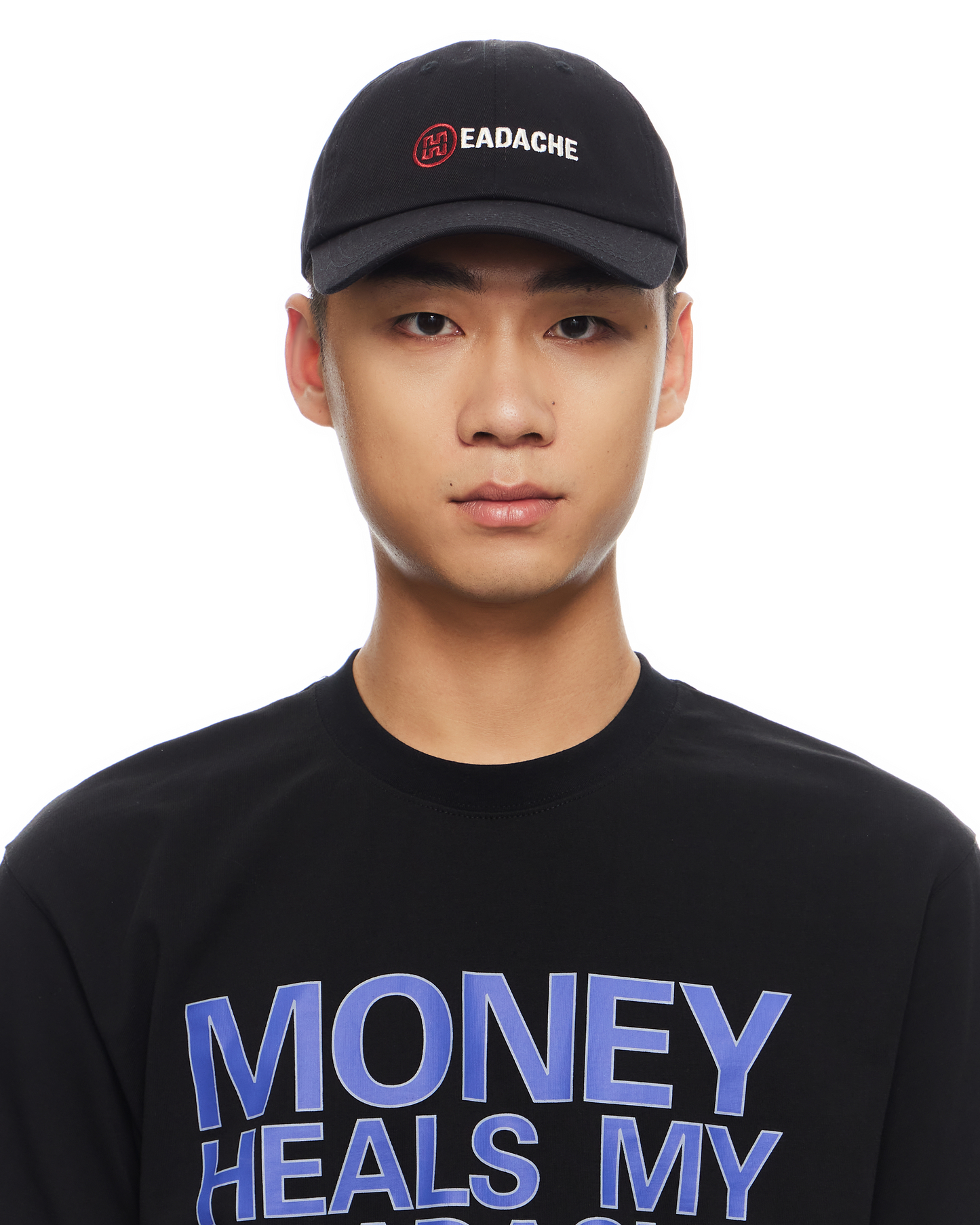 H LOGO EMBROIDERED BASEBALL CAP