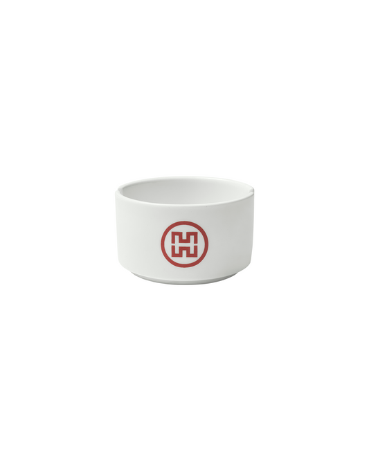 H LOGO PRINT BONE CHINA ASHTRAY