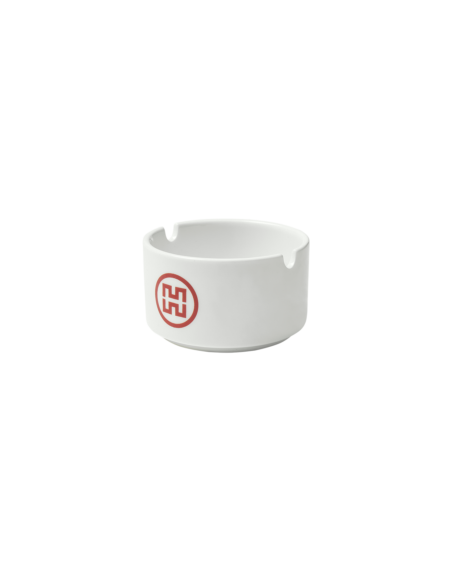 H LOGO PRINT BONE CHINA ASHTRAY