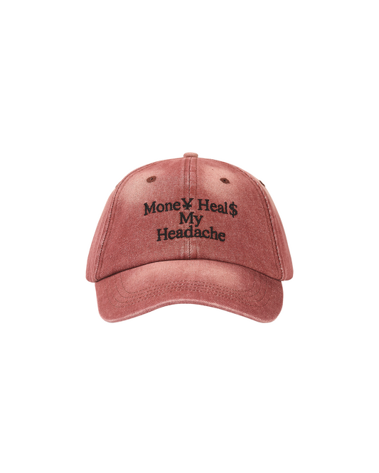 SLOGAN EMBROIDERED WASHED VINTAGE BASEBALL CAP