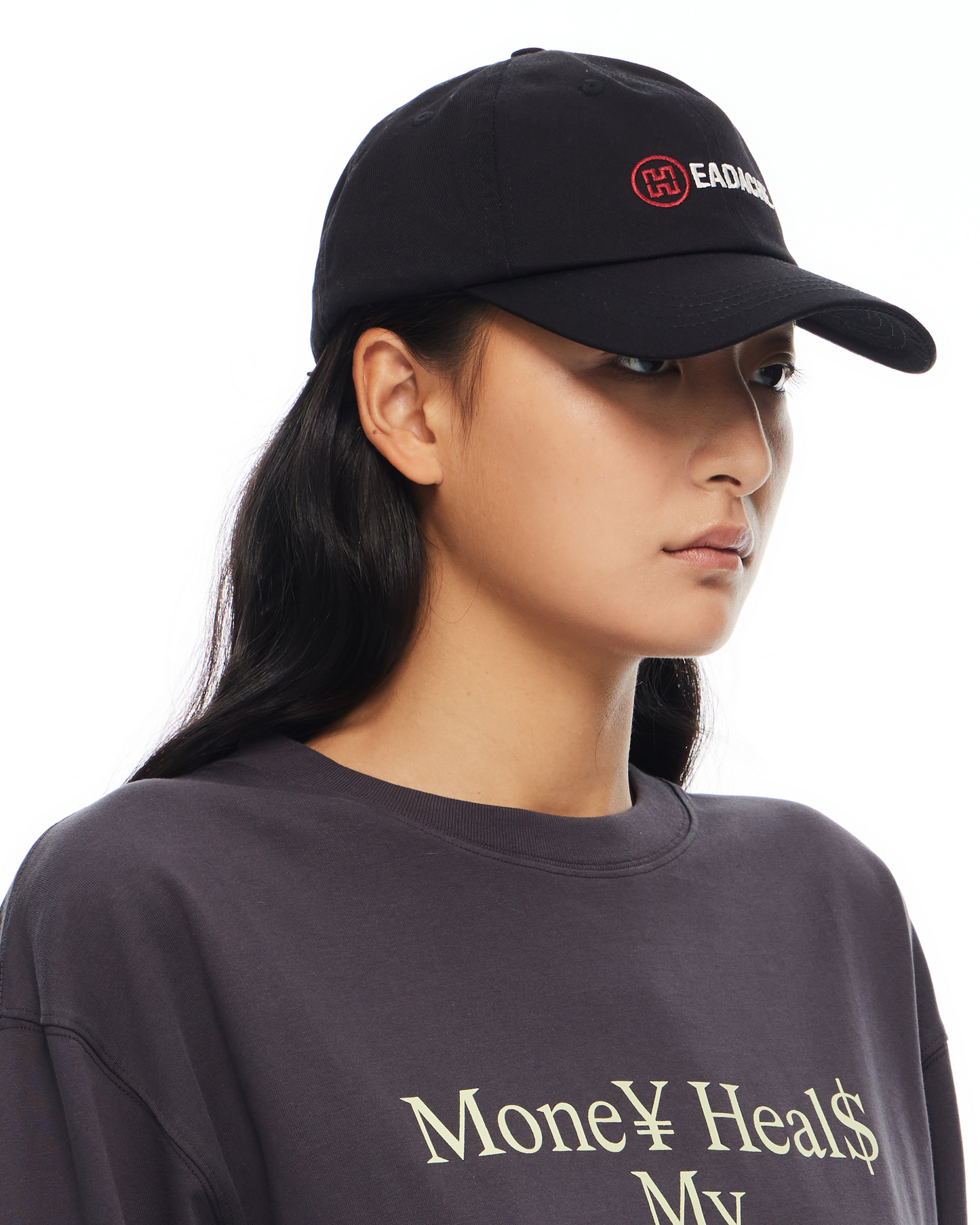 H LOGO EMBROIDERED BASEBALL CAP