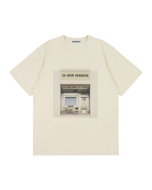 ATM PRINT OVERSIZED CREWNECK SHORT-SLEEVE T-SHIRT
